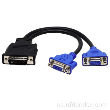 Cable de conector femenino de DVI masculino personalizado a VGA